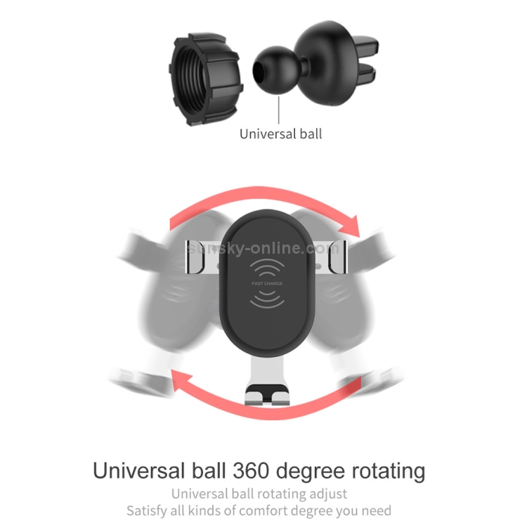 BQ001 10W Car QC 3.0 Fast Charging Wireless Charger BQ001 10W Car QC 3.0 Fast Charging Wireless Charger