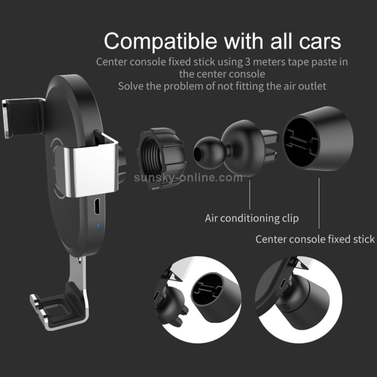 BQ001 10W Car QC 3.0 Fast Charging Wireless Charger BQ001 10W Car QC 3.0 Fast Charging Wireless Charger