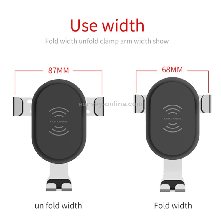 BQ001 10W Car QC 3.0 Fast Charging Wireless Charger BQ001 10W Car QC 3.0 Fast Charging Wireless Charger