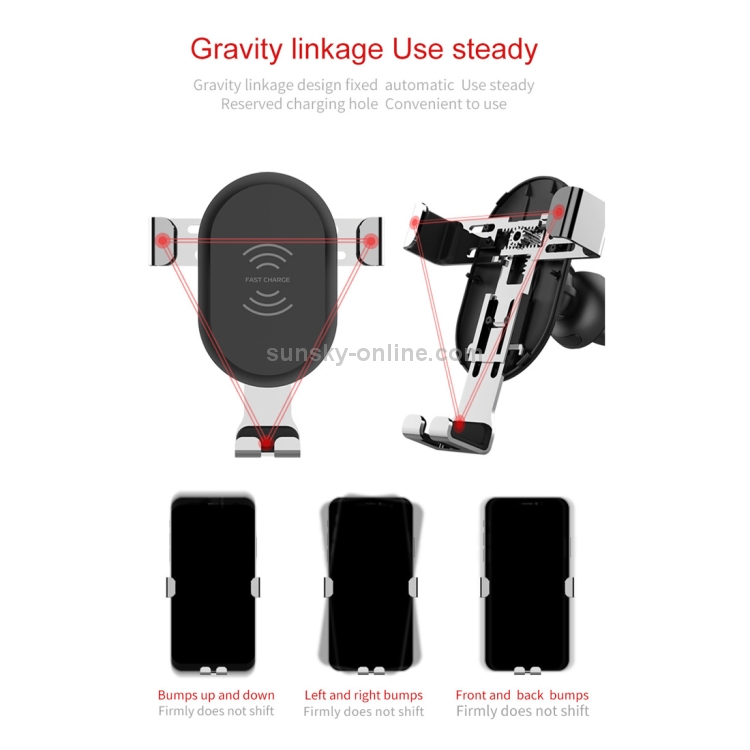 BQ001 10W Car QC 3.0 Fast Charging Wireless Charger BQ001 10W Car QC 3.0 Fast Charging Wireless Charger