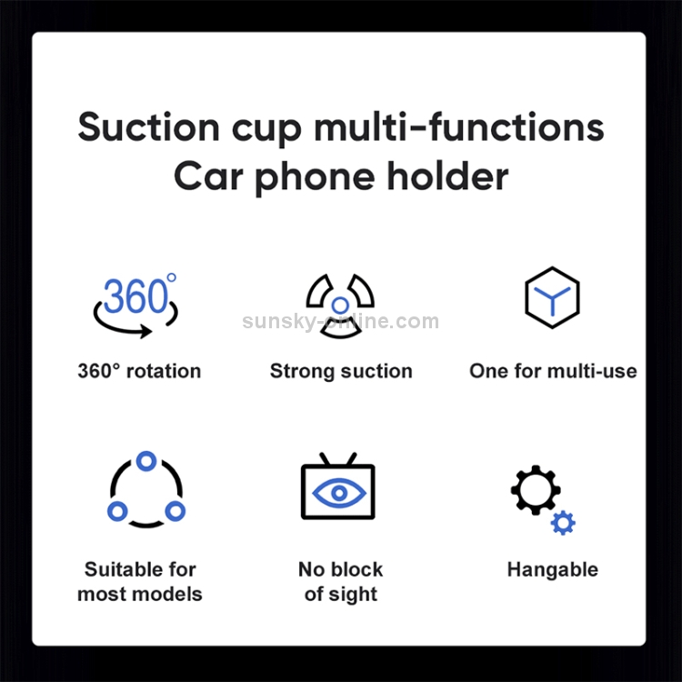 JOYROOM JR-OK1 Car Single Pull Silicone Suction Cup Phone Holder (White Blue) JOYROOM JR-OK1 Car Single Pull Silicone Suction Cup Phone Holder (White Blue)