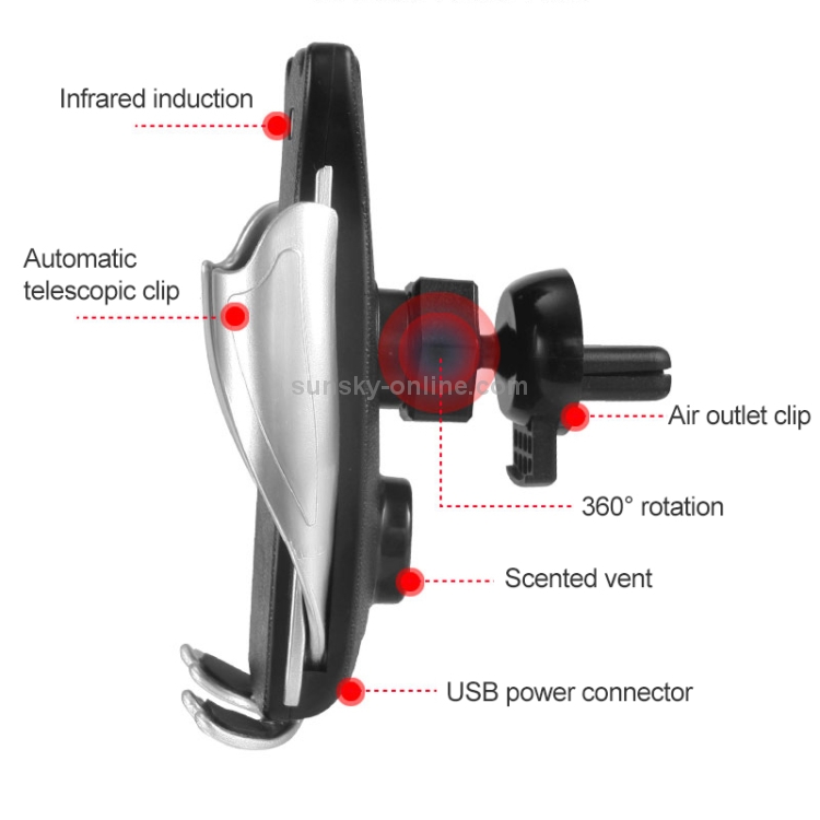 T2 Car Smart Sensor Mobile Phone Holder Bracket with Aromatherapy T2 Car Smart Sensor Mobile Phone Holder Bracket with Aromatherapy