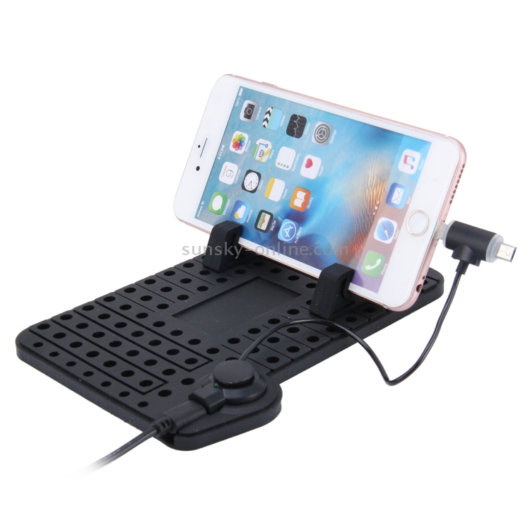 YK-22 Silicone Pad Dash Mat Cell Phone Car Mount Holder Cradle Dock With 2 in 1 Charging Cable With Magnetic Adsorption YK-22 Silicone Pad Dash Mat Cell Phone Car Mount Holder Cradle Dock With 2 in 1 Charging Cable With Magnetic Adsorption