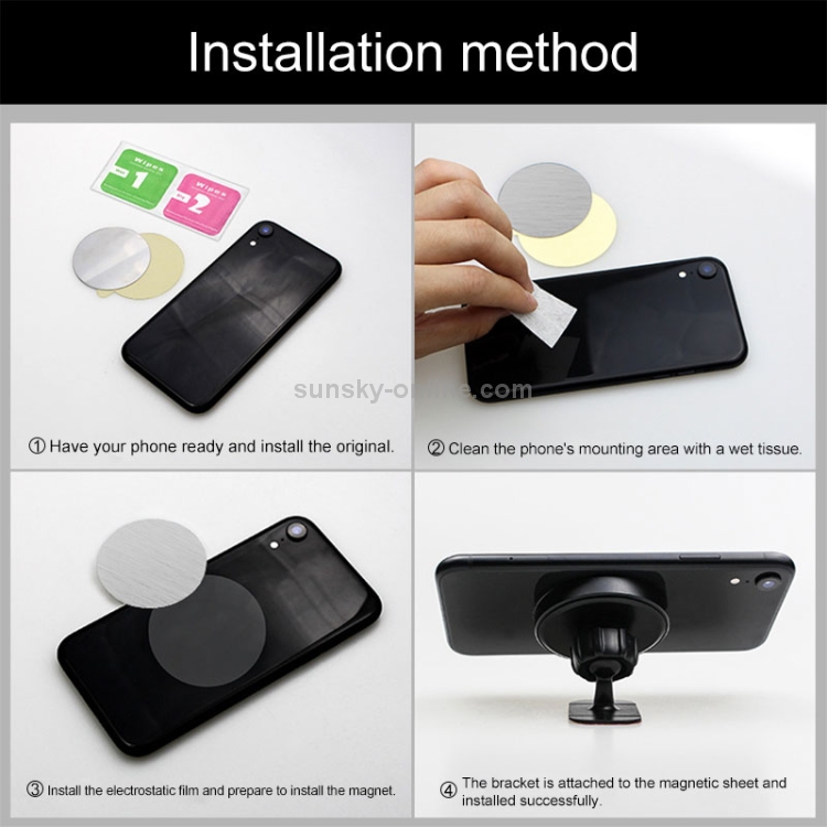 X1 Universal Car Air Vent Mount Phone Holder Clock Strong Magnetic Stand(Black) X1 Universal Car Air Vent Mount Phone Holder Clock Strong Magnetic Stand(Black)