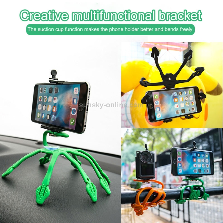 JS-G01 Car Multipurpose Bracket Octopus Mount Holder Cell Phone Holder (Green) JS-G01 Car Multipurpose Bracket Octopus Mount Holder Cell Phone Holder (Green)