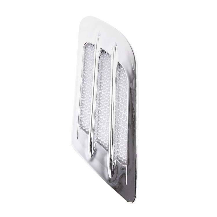 Kit De 2 Grilles De Ventilation Décoratives Pour Voiture - Universelles, Autocollantes, Noires