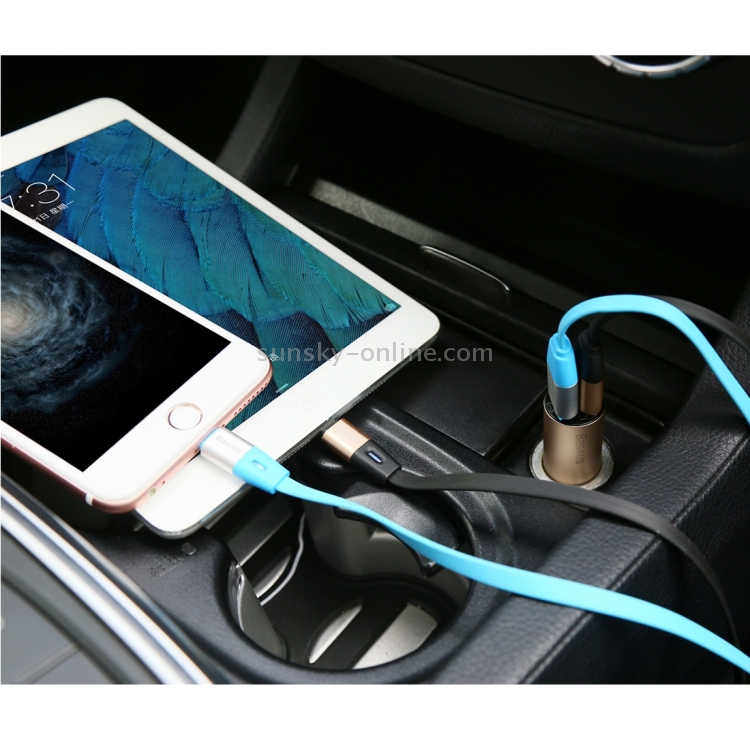 Baseus CarQ Series Dual USB Car Charger for Smartphones, Tablets and Other Devices(Silver) Baseus CarQ Series Dual USB Car Charger for Smartphones, Tablets and Other Devices(Silver)