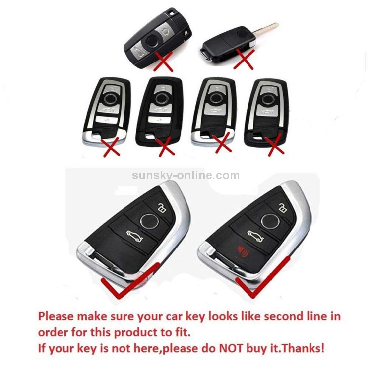Étui de clé de voiture à coque unique en TPU galvanoplastie avec porte-clés  pour