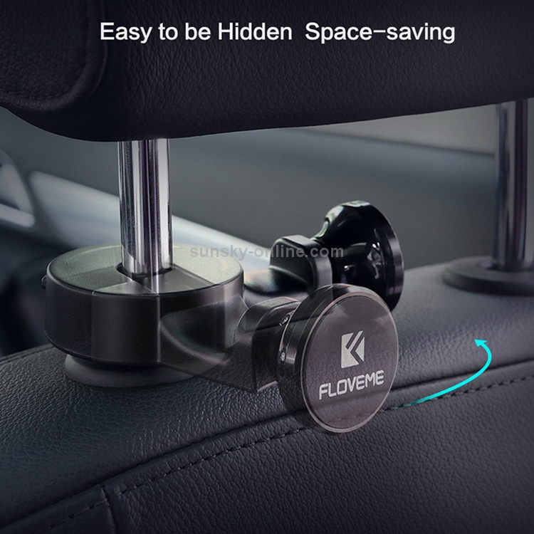 FLOVEME Universal Car Back Seat Hanger Hook Mobile Phone Magnetic Holder FLOVEME Universal Car Back Seat Hanger Hook Mobile Phone Magnetic Holder