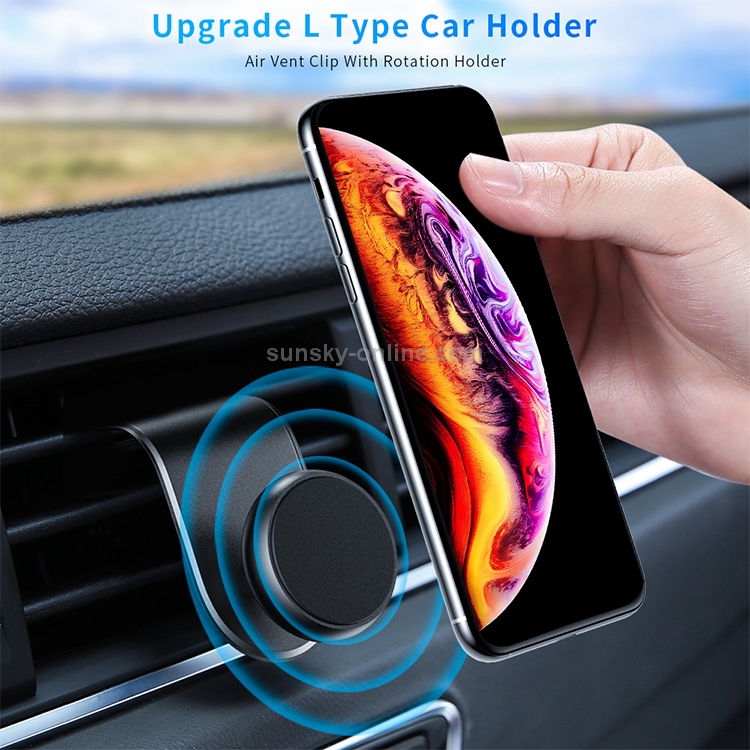 FLOVEME Universal Car L-shaped Magnet Air Outlet Bracket FLOVEME Universal Car L-shaped Magnet Air Outlet Bracket