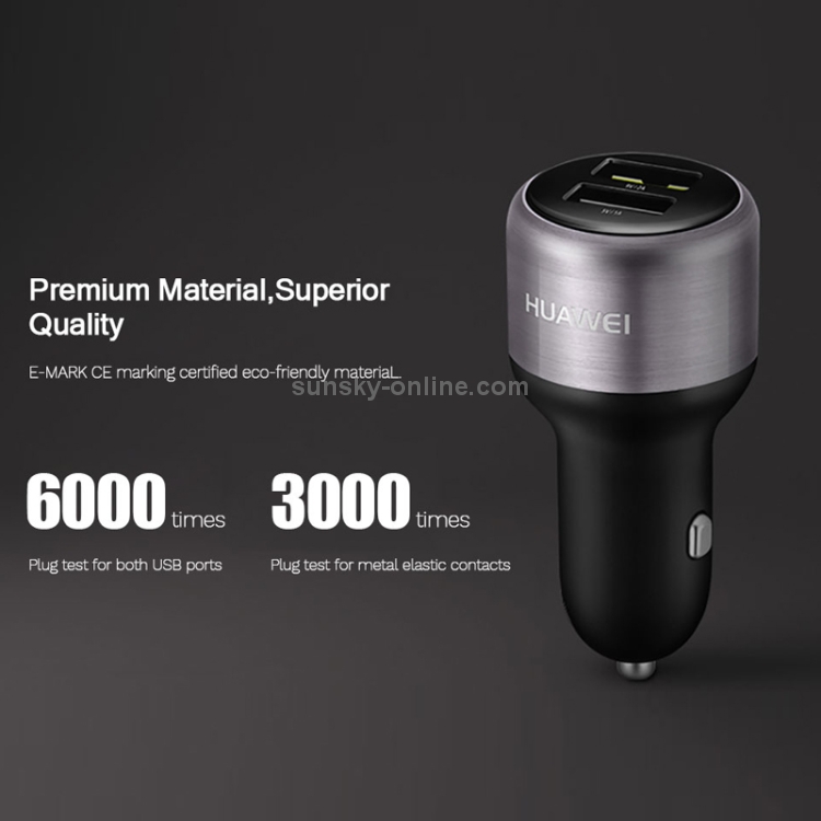 Original Huawei CP31 18W Max Dual USB Port Fast Charging Car Charger (Grey) Original Huawei CP31 18W Max Dual USB Port Fast Charging Car Charger (Grey)