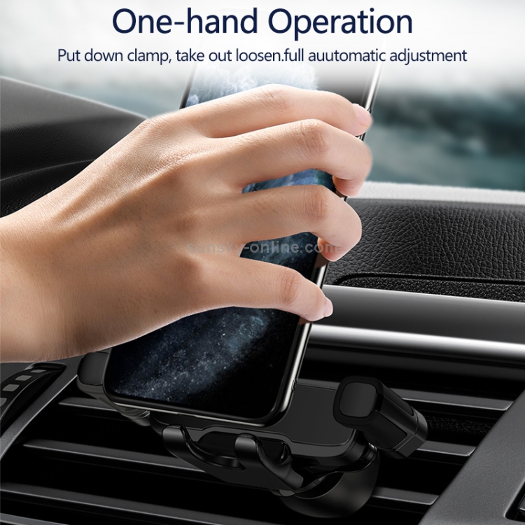 WIWU Exquisite Series PL300 Car Air Outlet Rotatable Gravity Linkage Mobile Phone Bracket for 4-6 inch Mobile Phones WIWU Exquisite Series PL300 Car Air Outlet Rotatable Gravity Linkage Mobile Phone Bracket for 4-6 inch Mobile Phones