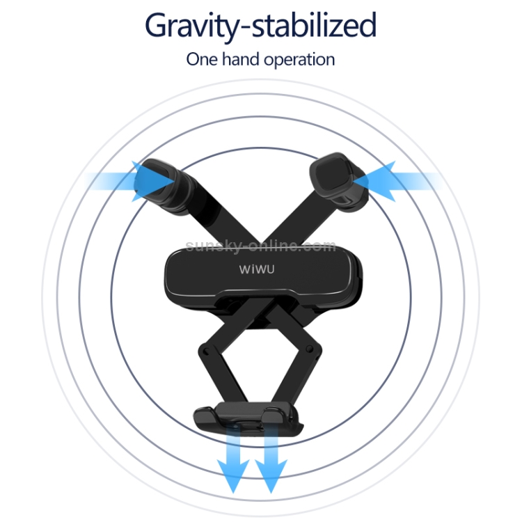 WIWU Exquisite Series PL300 Car Air Outlet Rotatable Gravity Linkage Mobile Phone Bracket for 4-6 inch Mobile Phones WIWU Exquisite Series PL300 Car Air Outlet Rotatable Gravity Linkage Mobile Phone Bracket for 4-6 inch Mobile Phones