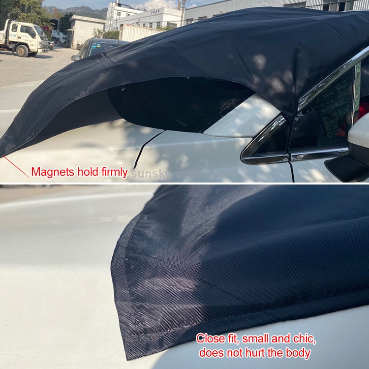 Auto 210D Vinylkleber Oxford Stoff Magnet Schneeschild Windschutzscheibe  Sonnenschutz Sonnenschutz Isolierung, Größe: 215 cm x 155 cm
