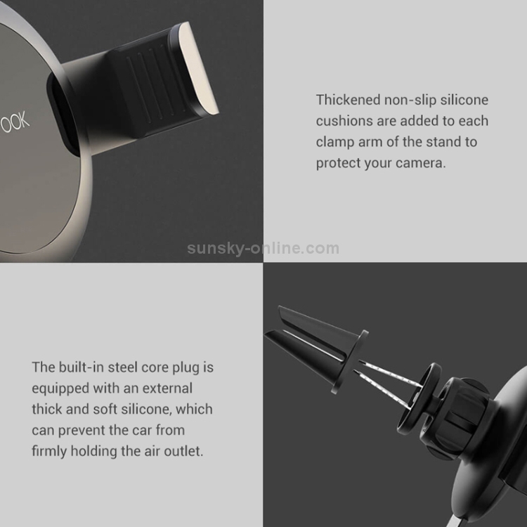 Original Xiaomi Youpin CARFOOK Gravity Car Mount Phone Holder(Black) Original Xiaomi Youpin CARFOOK Gravity Car Mount Phone Holder(Black)