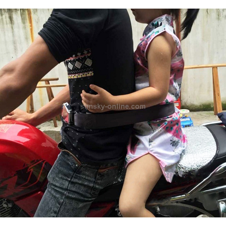 Ceinture de protection de sécurité pour enfants pour moto électrique / vélo  (noir)