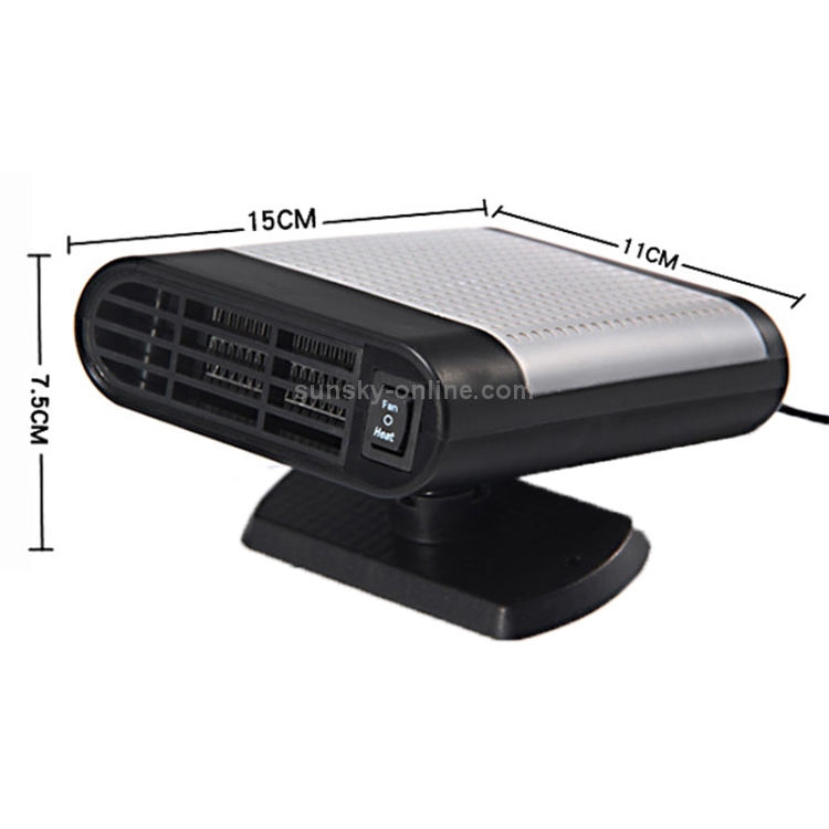 Car Heater Hot Cool Fan Windscreen Window Demister Defroster DC 12V,  Ordinary Version (Grey)