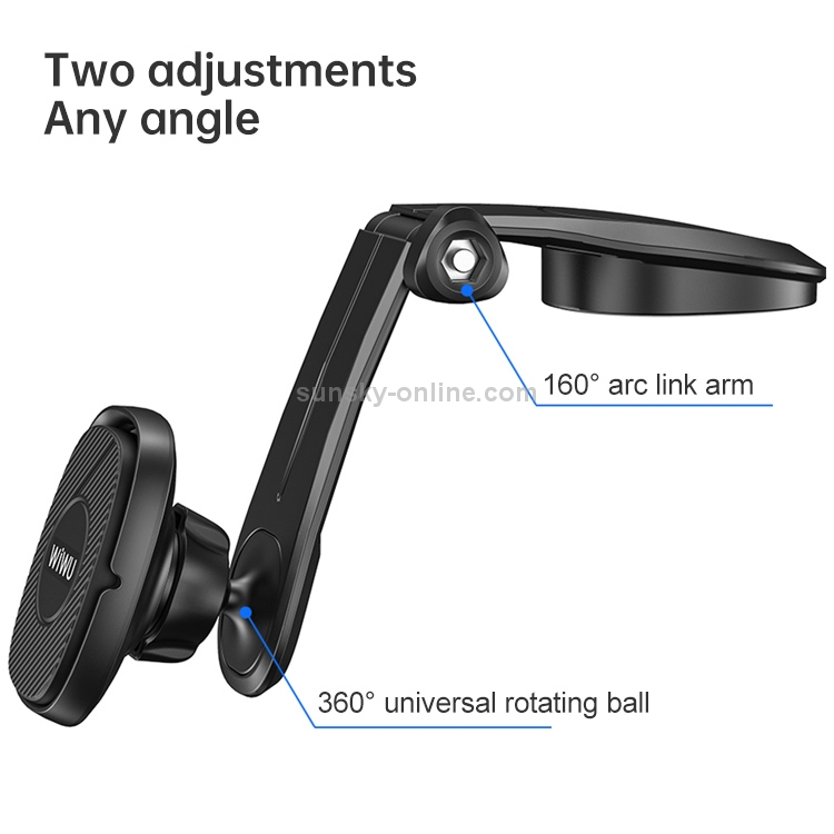 WIWU PL900 Exquisite Series Pasted Universal 360-degree Rotating Magnetic Car Wireless Charger Mobile Phones Holder WIWU PL900 Exquisite Series Pasted Universal 360-degree Rotating Magnetic Car Wireless Charger Mobile Phones Holder