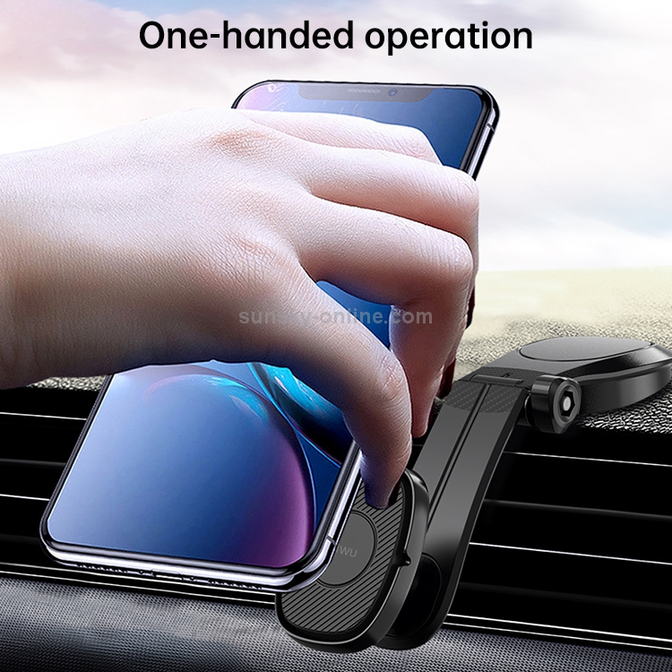 WIWU PL900 Exquisite Series Pasted Universal 360-degree Rotating Magnetic Car Wireless Charger Mobile Phones Holder WIWU PL900 Exquisite Series Pasted Universal 360-degree Rotating Magnetic Car Wireless Charger Mobile Phones Holder