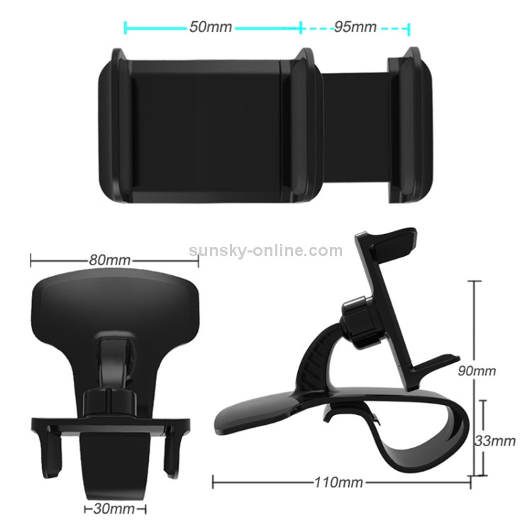 Multi-functional Vehicle Navigation Frame Dashboard Car Mount Phone Holder(Black) Multi-functional Vehicle Navigation Frame Dashboard Car Mount Phone Holder(Black)