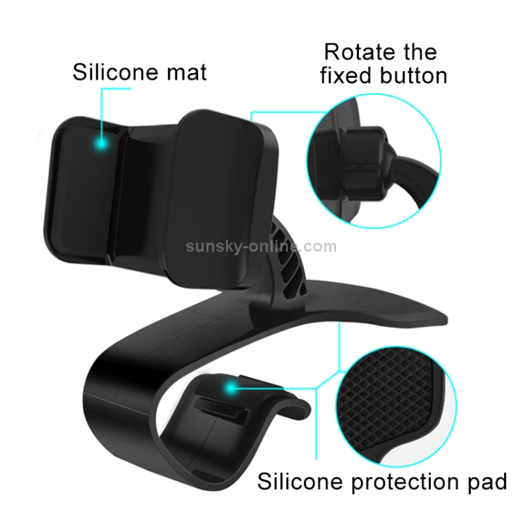 Multi-functional Vehicle Navigation Frame Dashboard Car Mount Phone Holder(Black) Multi-functional Vehicle Navigation Frame Dashboard Car Mount Phone Holder(Black)