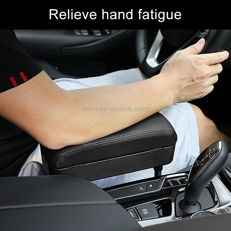 Bracciolo Auto Universale In Pelle PU - Portaoggetti E Appoggio Per Guida Comfort - Foto 11