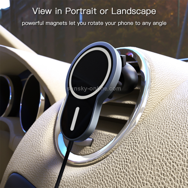 X6 Car Air Outlet Vent Mount Clamp Holder 15W Fast Charging Qi Magnetic Wireless Charger X6 Car Air Outlet Vent Mount Clamp Holder 15W Fast Charging Qi Magnetic Wireless Charger