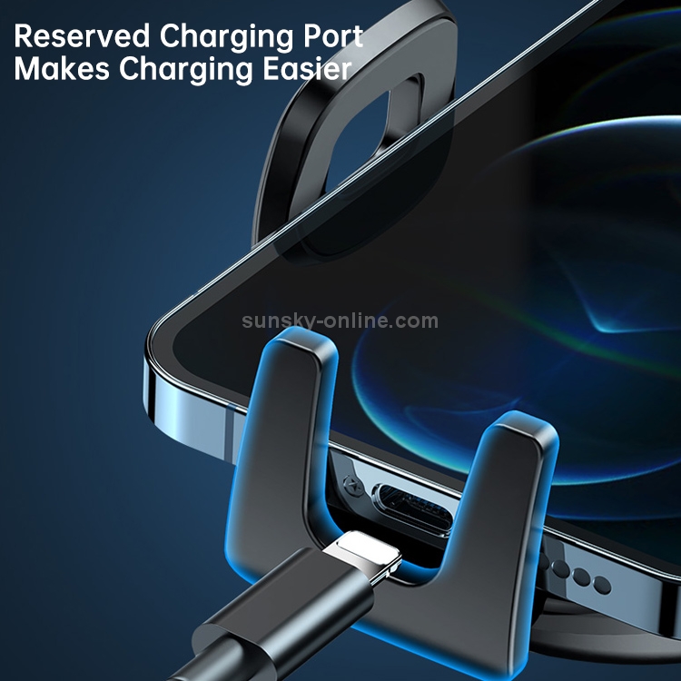 ROCK SPACE RAM0009 Suction Cup Retractable Rotating Mechanical Car Holder, Suitable for Phones within 66-102mm Width ROCK SPACE RAM0009 Suction Cup Retractable Rotating Mechanical Car Holder, Suitable for Phones within 66-102mm Width
