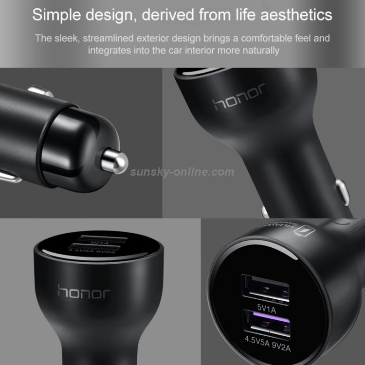 Honor AP38C 5V 4.5A Car Charger Fast Charging Version with Type-C Data Cable Honor AP38C 5V 4.5A Car Charger Fast Charging Version with Type-C Data Cable
