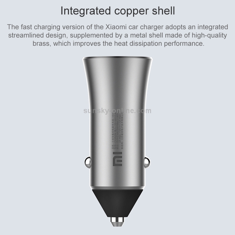 Original Xiaomi CC05ZM 18W Dual USB Ports Car Charger with LED Indicator Light Original Xiaomi CC05ZM 18W Dual USB Ports Car Charger with LED Indicator Light
