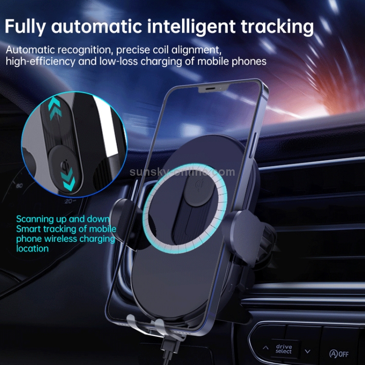 HAMTOD C21 15W Smart Scan Car Wireless Charger HAMTOD C21 15W Smart Scan Car Wireless Charger