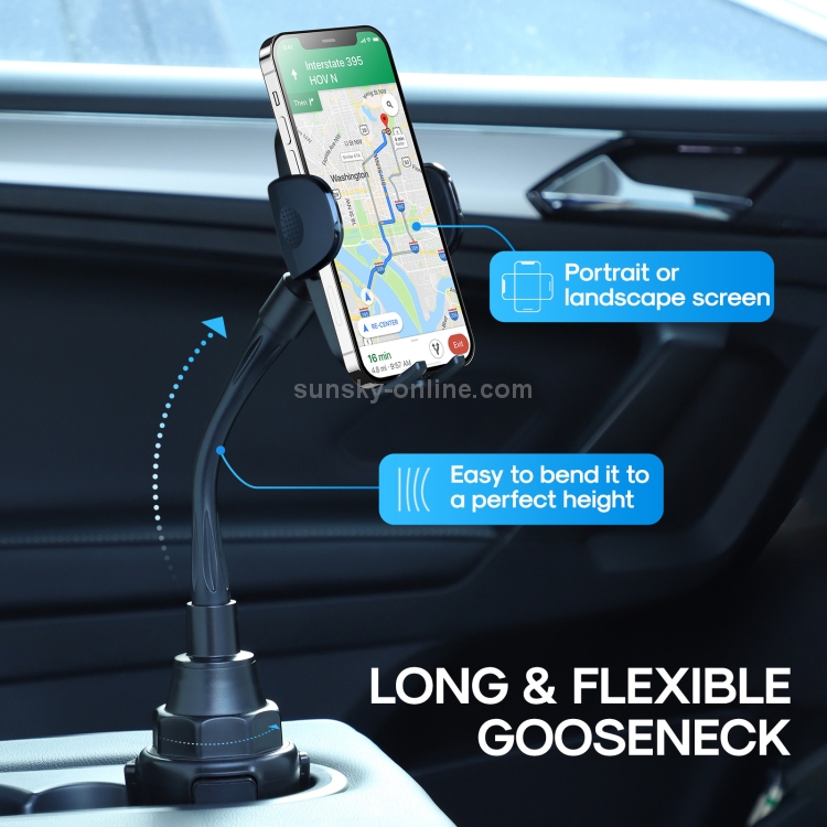 JOYROOM JR-ZS259 Car Cup Holder Phone Mount Extendable Base and Adjustable Arm Phone Holder (Black) JOYROOM JR-ZS259 Car Cup Holder Phone Mount Extendable Base and Adjustable Arm Phone Holder (Black)
