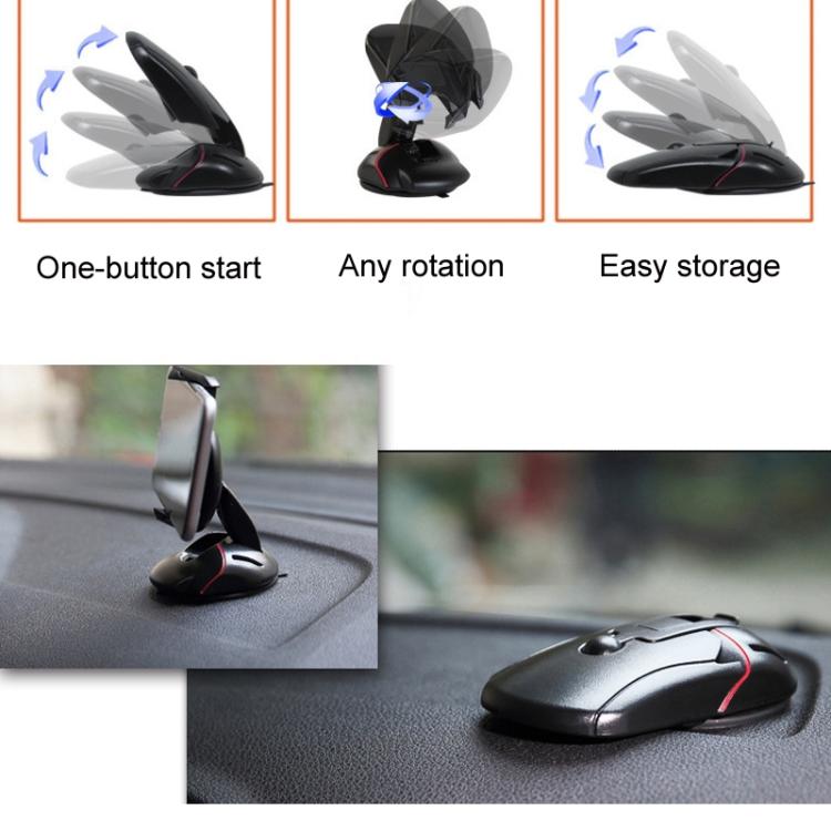 Suction Cup Rotatable Creative Mouse Shaped Car Holder Suction Cup Rotatable Creative Mouse Shaped Car Holder