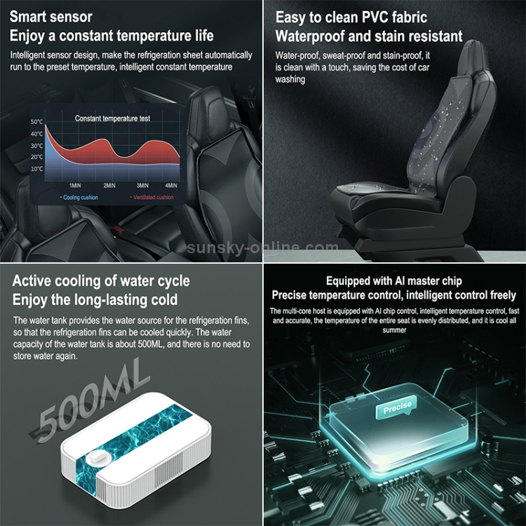 Schnelles Kühlauto Smart integriertes Sitzkissen
