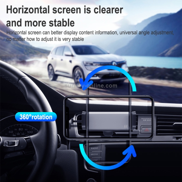 Automatic Induction Mobile Phone Car Aluminum Alloy Holder For 4.7-6.5 inch Mobile Phone (Grey) Automatic Induction Mobile Phone Car Aluminum Alloy Holder For 4.7-6.5 inch Mobile Phone (Grey)
