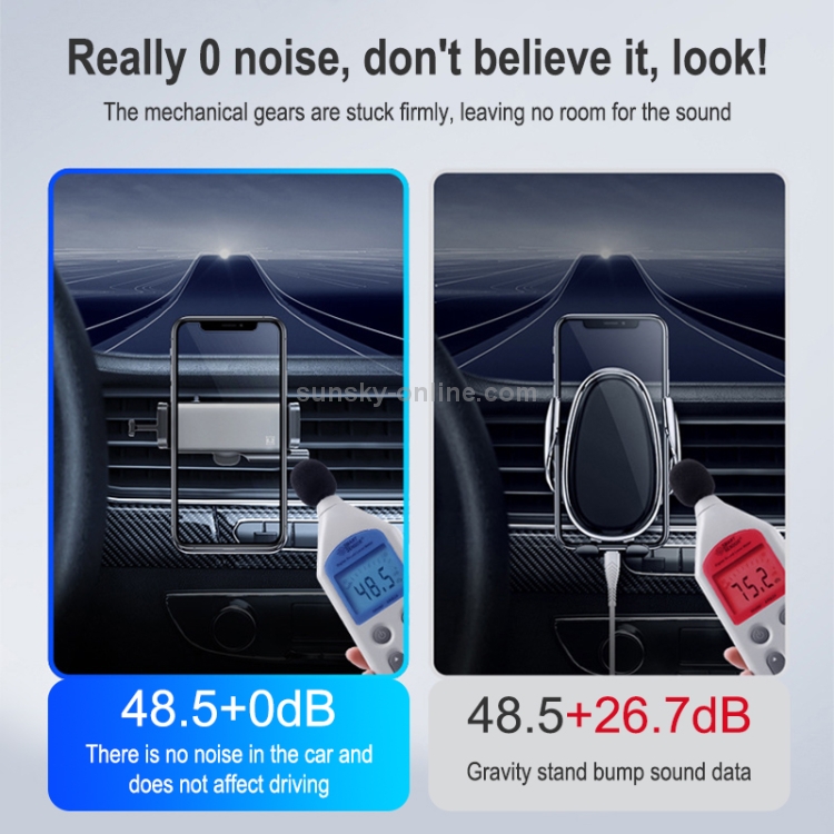 Automatic Induction Mobile Phone Car Aluminum Alloy Holder For 4.7-6.5 inch Mobile Phone (Grey) Automatic Induction Mobile Phone Car Aluminum Alloy Holder For 4.7-6.5 inch Mobile Phone (Grey)