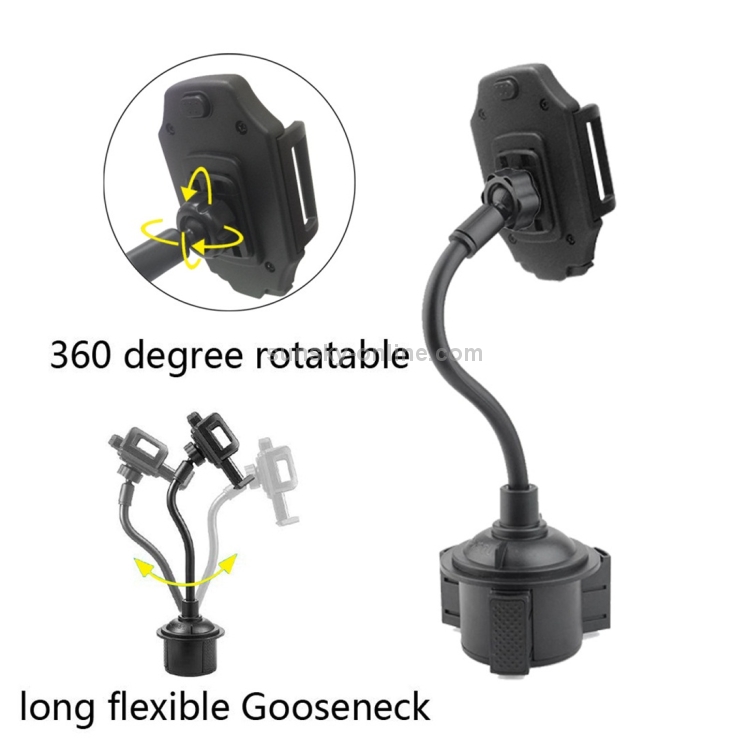 Universal Car Cup Long Hose Mobile Phone Holder (Black) Universal Car Cup Long Hose Mobile Phone Holder (Black)