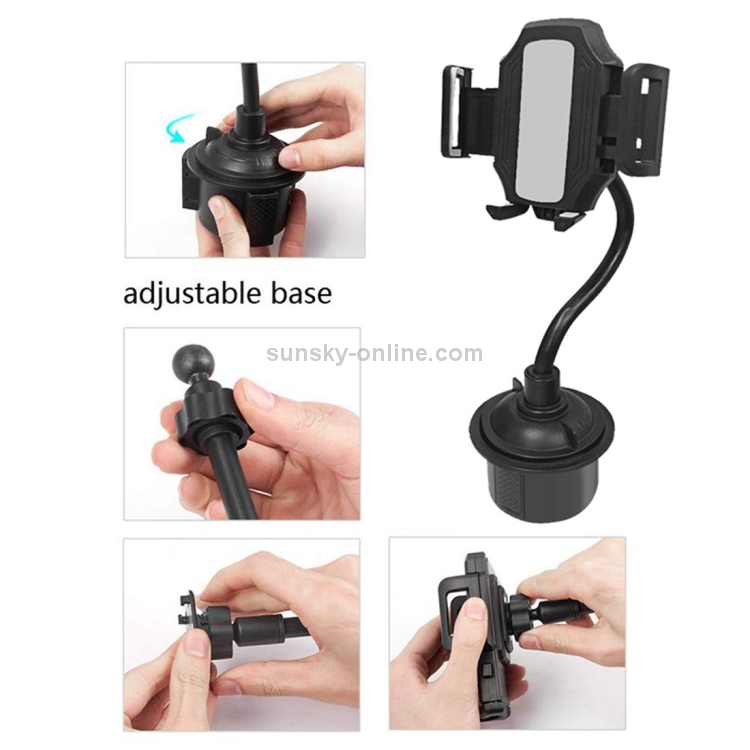 Universal Car Cup Long Hose Mobile Phone Holder (Black) Universal Car Cup Long Hose Mobile Phone Holder (Black)