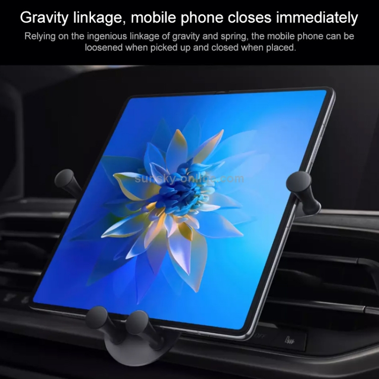 Original Huawei Folding Mobile Phone Car Holder for Huawei Mate X2 / Mate Xs / Mate X (Black) Original Huawei Folding Mobile Phone Car Holder for Huawei Mate X2 / Mate Xs / Mate X (Black)