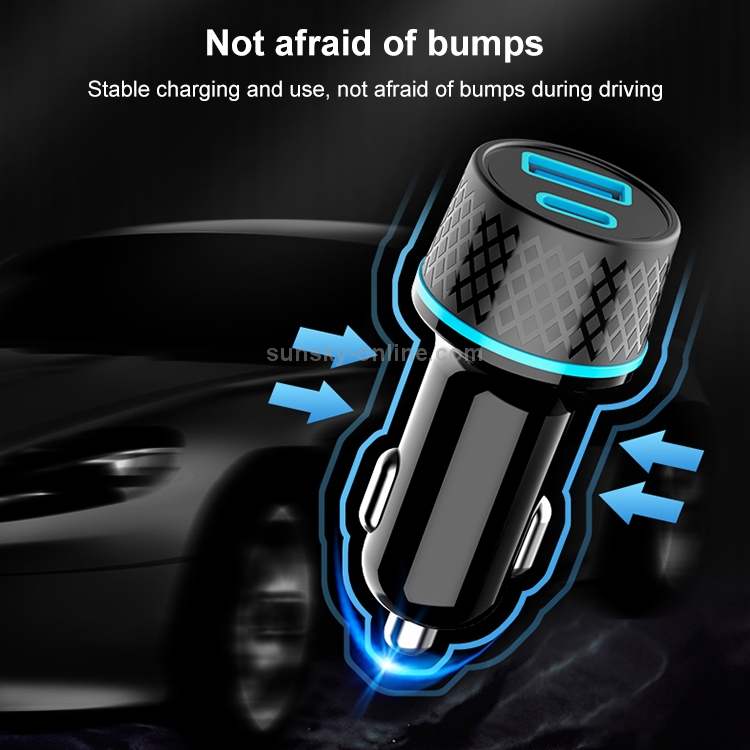 ACC-189 PD 20W + QC3.0 42.5W Dual Ports Fast Charging Car Charger (Black) ACC-189 PD 20W + QC3.0 42.5W Dual Ports Fast Charging Car Charger (Black)
