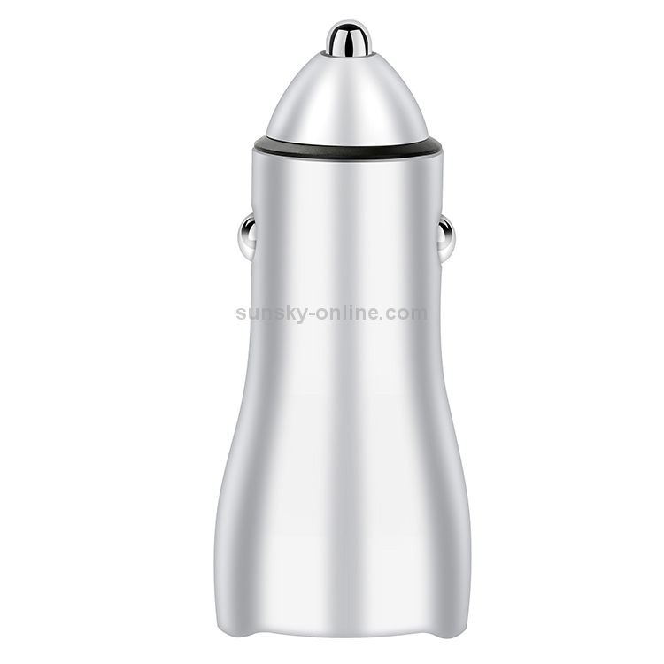 ACC-228 PD 20W + QC3.0 38W Dual Ports Metal Car Charger (Silver) ACC-228 PD 20W + QC3.0 38W Dual Ports Metal Car Charger (Silver)