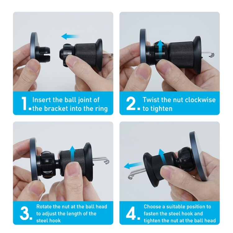MOMAX MoVe Universal Transparent Magnetic Air Outlet Car Holder (Black) MOMAX MoVe Universal Transparent Magnetic Air Outlet Car Holder (Black)