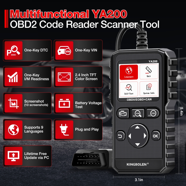 Outil de Diagnostic de défauts de voiture, double Mode, Bluetooth 5.1,  ELM327 V1.5, prise OBD2, puce PIC18F25K80