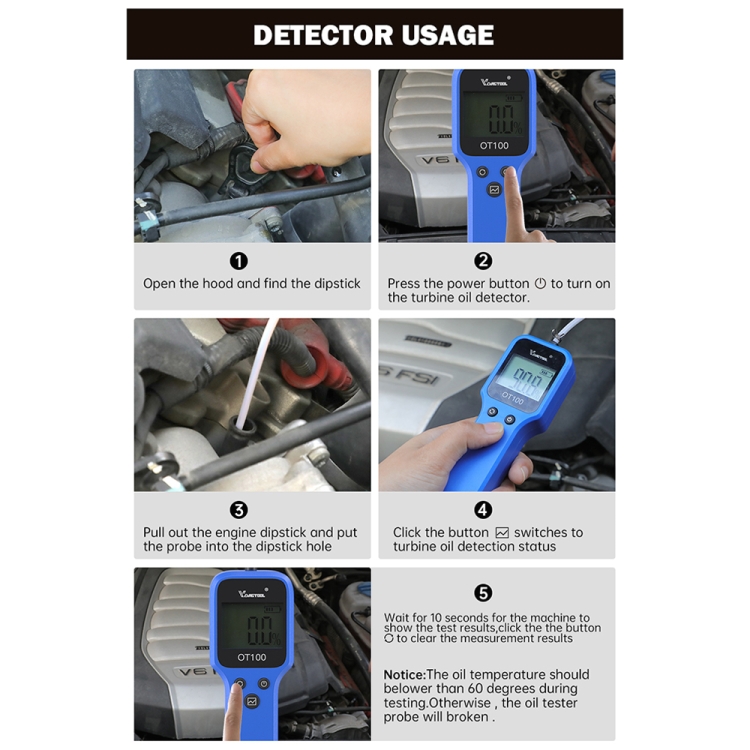 Tester olio per auto Vdiagtool OT100