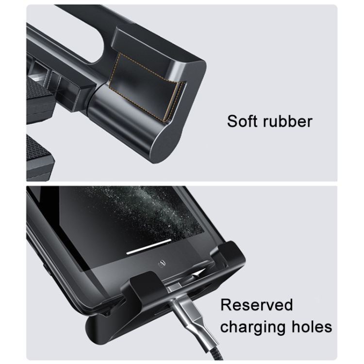 Soporte para tableta para salpicadero de coche, soporte para parabrisas con  ventosa de PU + bandeja
