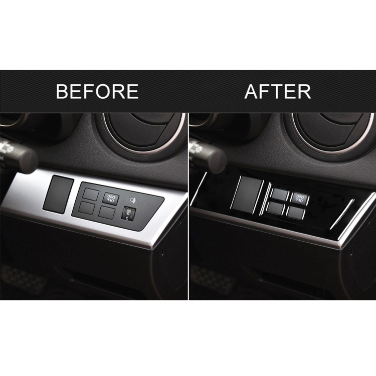 Für Mazda 3 Axela 2010–2013 Auto-Scheinwerferschalter-Panel-Set,  dekorativer Aufkleber, Rechtsantrieb