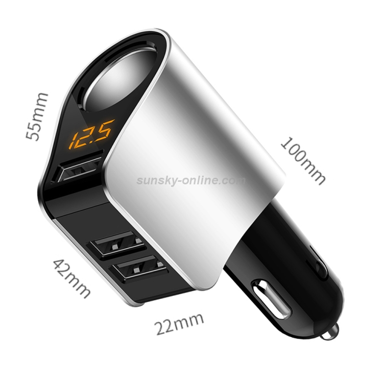 Car Multi-functional Three USB Charger Adapter 3 in 1 Fast Charger Car Multi-functional Three USB Charger Adapter 3 in 1 Fast Charger
