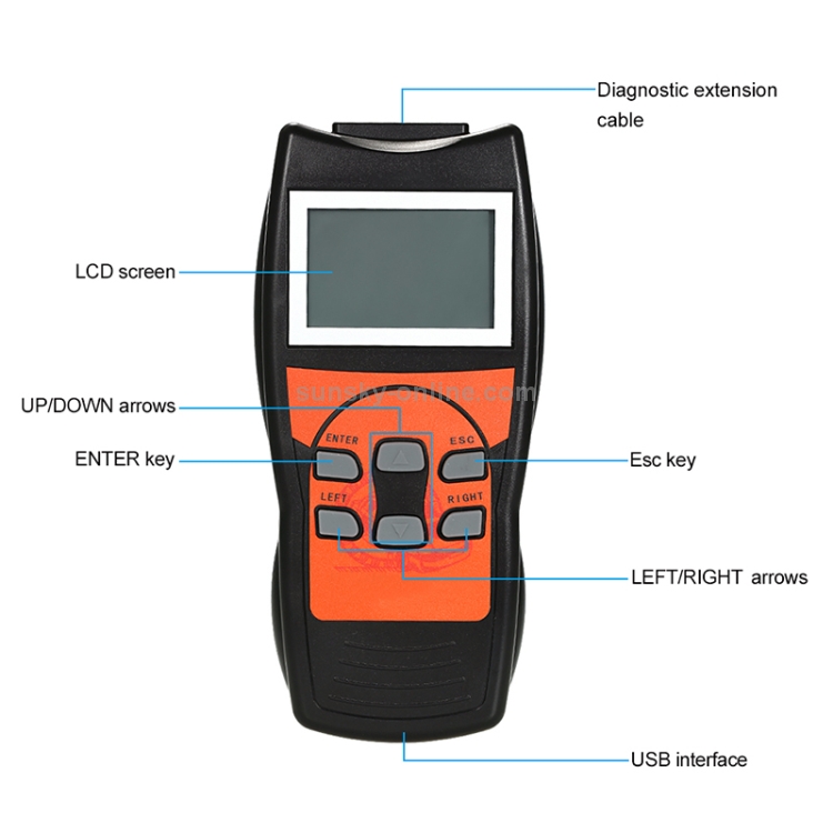 Outil de diagnostic de détecteur de défaut OBD2 de mini lecteur de code de  voiture YA201
