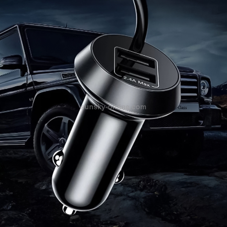 Universal Car 3 in 1 Quick Charger Dual Port USB Charger Power Outlet Adapter, Cable Length: 55cm Universal Car 3 in 1 Quick Charger Dual Port USB Charger Power Outlet Adapter, Cable Length: 55cm