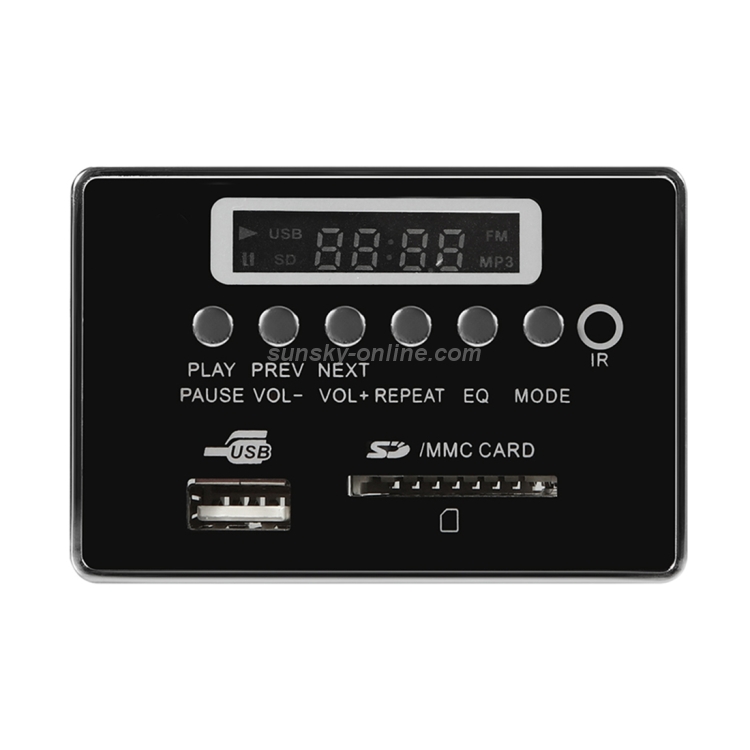 Car 12V Audio MP3 Player Decoder Board FM Radio SD Card USB AUX, with ...